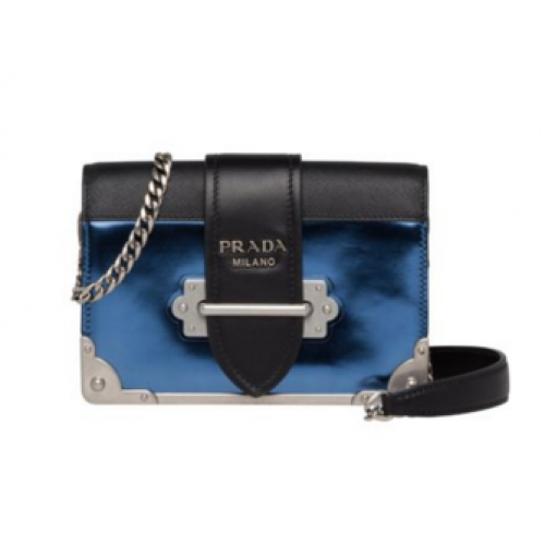 Prada Cahier marhabőr táska 1BH018 kék