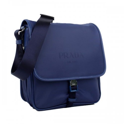 Prada Szövet Messenger Táska V166 Kék