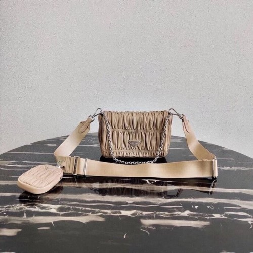 Prada Gaufre nappa bőr válltáska 1BD289 Keksz