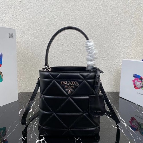 Prada Nappa Bőr Prada Spectrum Táska 1BG319 Fekete