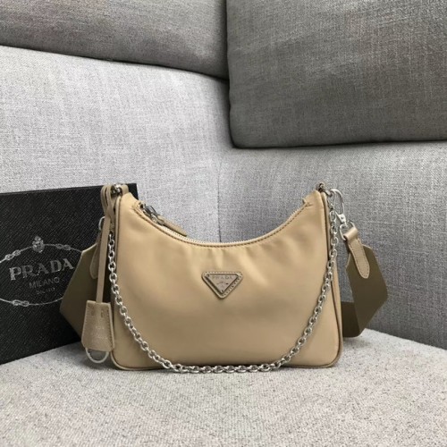 Prada Nylon Válltáska 91277 Barackszínű