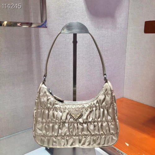 Prada Nylon és Saffiano bőr mini táska 1NE204 barackszínű