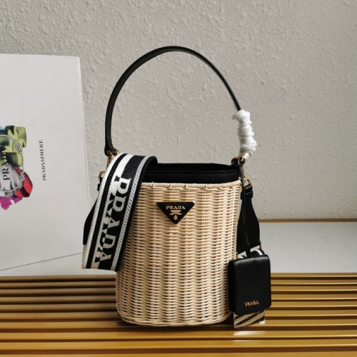Prada Raffia táska 1BE062 fekete