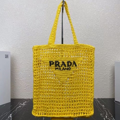 Prada Raffia táska 1CH393 sárga