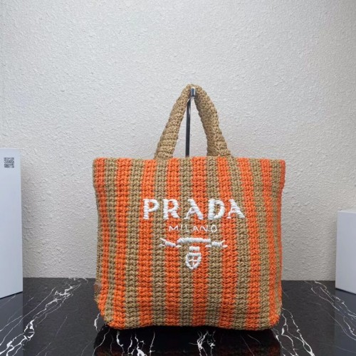 Prada Raffia táska 1NE229 narancssárga