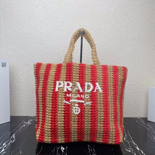 Prada Raffia táska 1NE229 piros