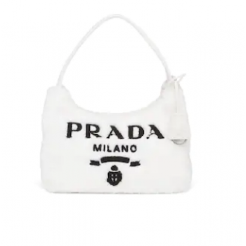 Prada Re-Edition 2000 frottír minitáska 1NE515 fehér