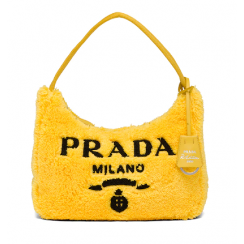 Prada Re-Edition 2000 frottír minitáska 1NE515 sárga