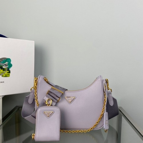 Prada Re-Edition 2005 Saffiano válltáska 1BH204 Levendula
