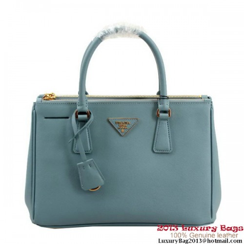 Prada Saffiano 30cm-es Vásárlótáska BN1801 - Égkék