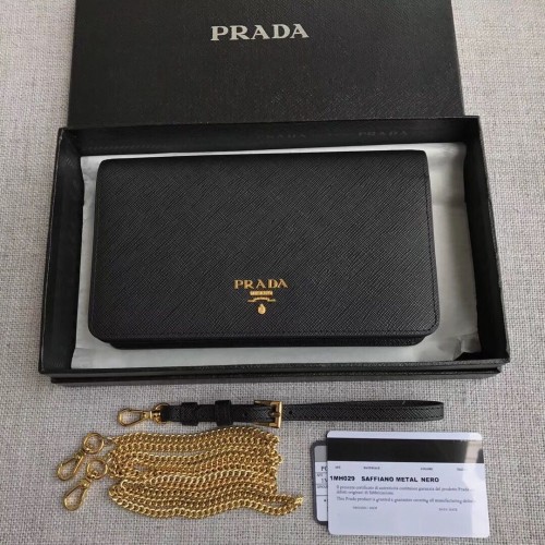 Prada Saffiano Bőr Mini Táska 1HZ029 Fekete