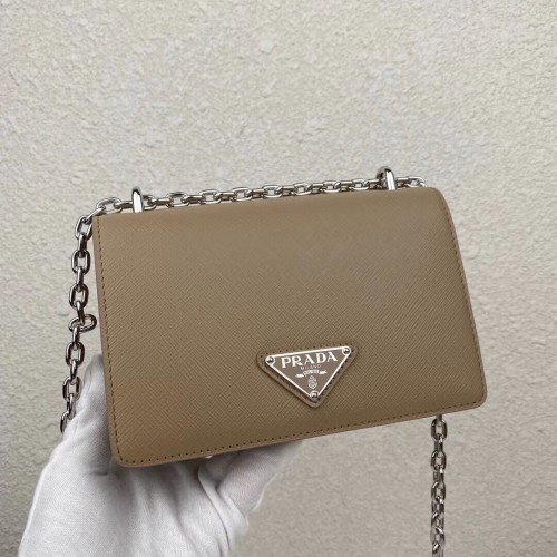 Prada Saffiano bőr mini válltáska 2BD032 barackszínű