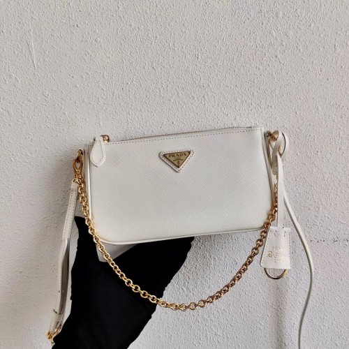 Prada Saffiano bőr mini válltáska 2BH171 fehér