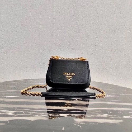 Prada Saffiano bőr válltáska 2BD275 fekete