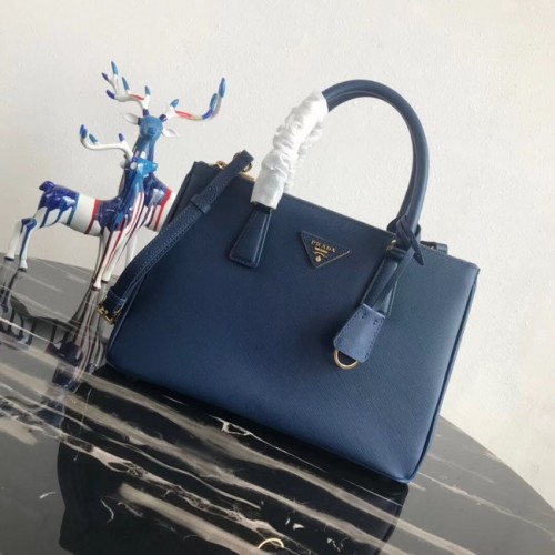 Prada Saffiano eredeti bőr táska 1BA1801 kék