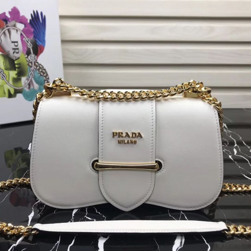 Prada Sidonie bőr válltáska 1BD184 Fehér