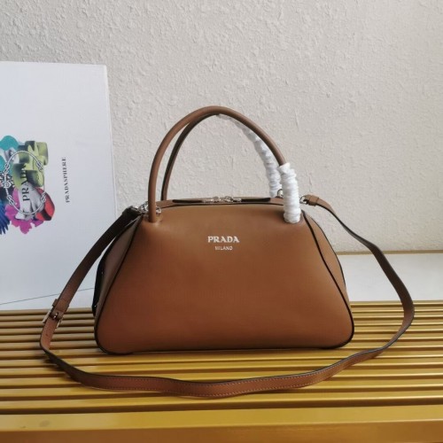 Prada bőr Supernova kézitáska 1BD665 karamellszínű