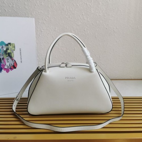 Prada bőr Supernova kézitáska 1BD665 fehér