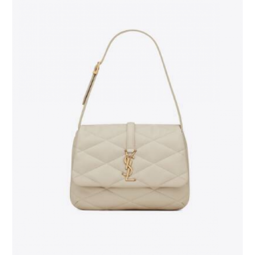 SAINT LAUREN LE 57 HOBO VÁLL TÁSKA STEPPELT BÁRÁNYBŐRBŐRBŐL 698567 ANTIQUE VINTAGE