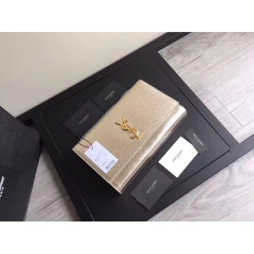 SAINT LAURENT Cassandre bőr kuplung 57312 arany