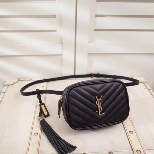 SAINT LAURENT marhabőr zsebes 534817 fekete