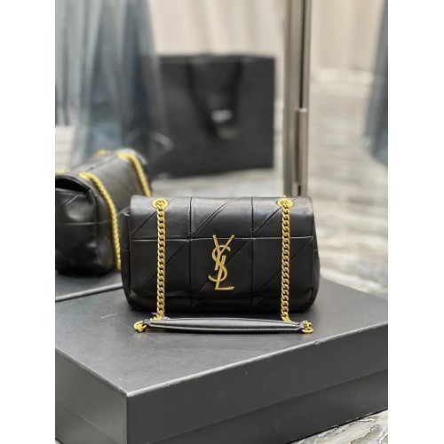 SAINT LAURENT LE 57 STEPPELT BÁRÁNYBŐR HOBÓ TÁSKA 651820 fekete