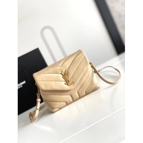 SAINT LAURENT LOULOU KIS MATELASSE BŐRBŐL 467072 ELEFÁNTCSONT TERMÉSZETES ÉS BRONZ FÉM VASÁRU