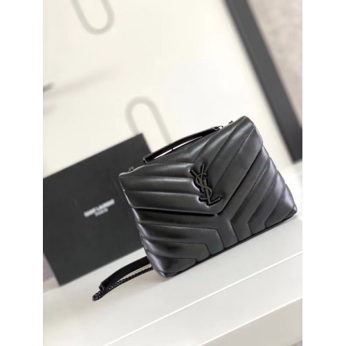 SAINT LAURENT LOULOU KIS MATELASSE BŐR 467072 fekete&OXIDIZÁLT NIKKEL VASÁRU