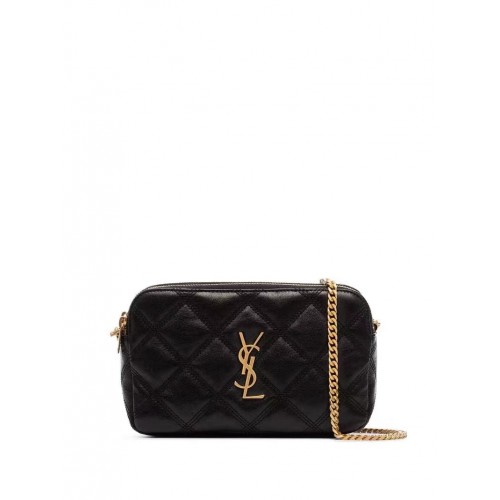 SAINT LAURENT MONOGRAM LÁNCOS BŐR PÉNZTÁRCA 655941 fekete