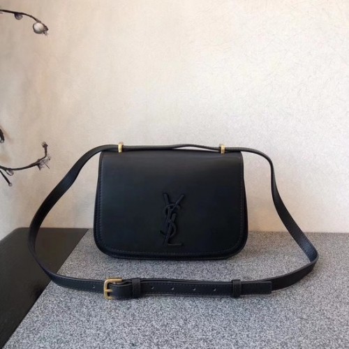 SAINT LAURENT Monogram bőr crossbody táska 512853 fekete