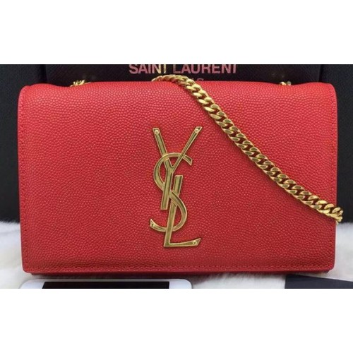 SAINT LAURENT Monogramme keresztpántos válltáska 311218 Piros
