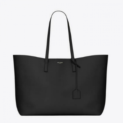 SAINT LAURENT BEVÁSÁRLÓ SAINT LAURENT PUHA BŐR KARÓRA 600281 FEKETE