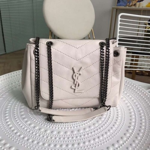 SAINT LAURENT bőr válltáska Y554248 krémszínű