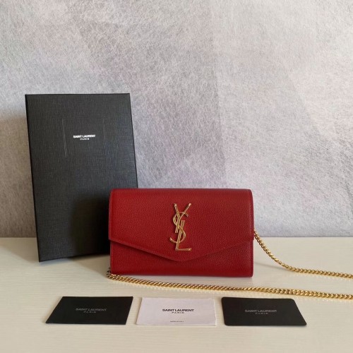 SAINT LAURENT bőr válltáska Y659193 piros