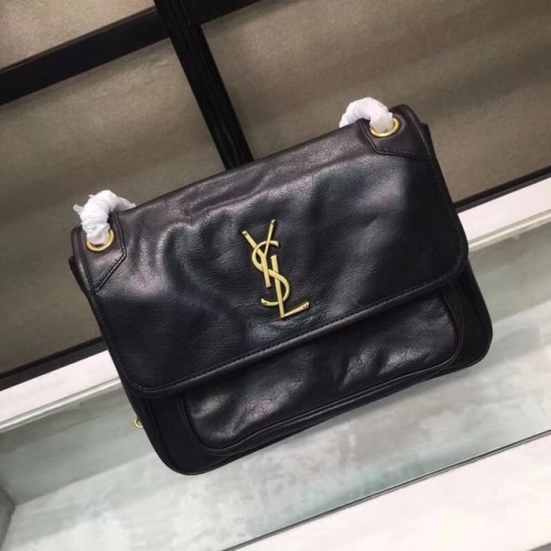 Saint Laurent Niki Közepes Monogram Válltáska 2830 fekete