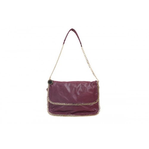 Stella McCartney 838 Burgundi Színű Falabella PVC Keresztpántos Táska