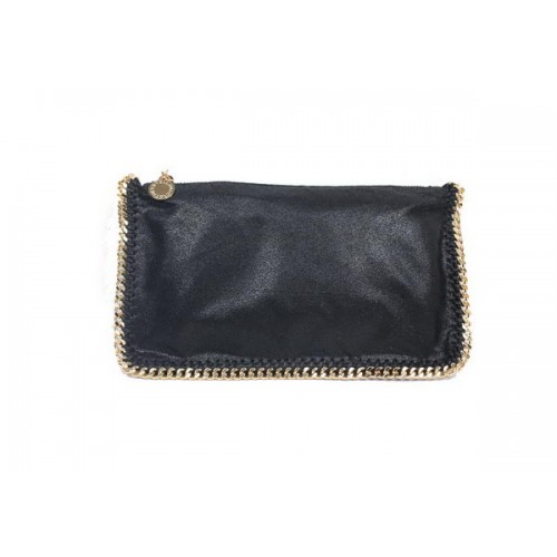 Stella McCartney 865 fekete Falabella PVC hajtogatható clutch táska