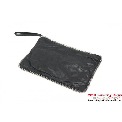 Stella McCartney Falabella Fold Over Clutch 832 Fekete