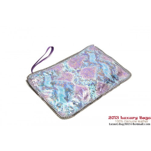 Stella McCartney Falabella Fold Over Clutch 832 Kék Kígyóbőr