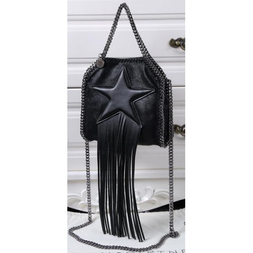 Stella McCartney Falabella rojtos csillag mini táska SM8855 fekete