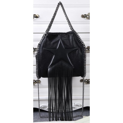 Stella McCartney Falabella rojtos csillag mini táska SM8865 fekete
