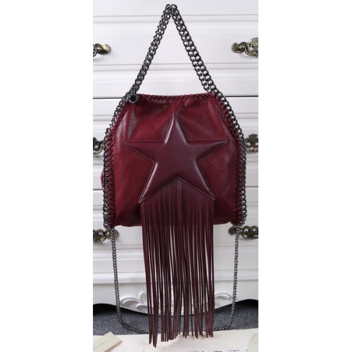 Stella McCartney Falabella rojtos csillag mini táska SM8865 bordó