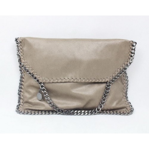 Stella McCartney Falabella Khaki PVC Crossbody táska 876 Ezüst
