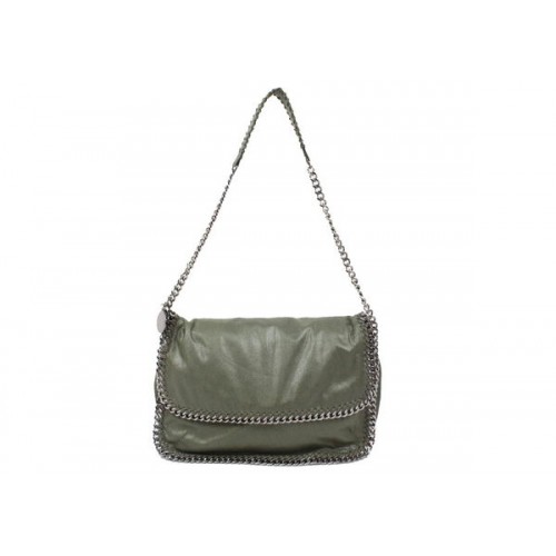 Stella McCartney Falabella PVC keresztpántos táska 838 sötétzöld