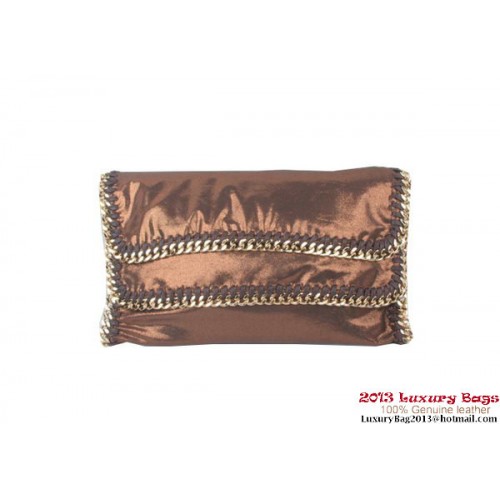 Stella McCartney Falabella PVC hajtogatható clutch táska 812L bronz