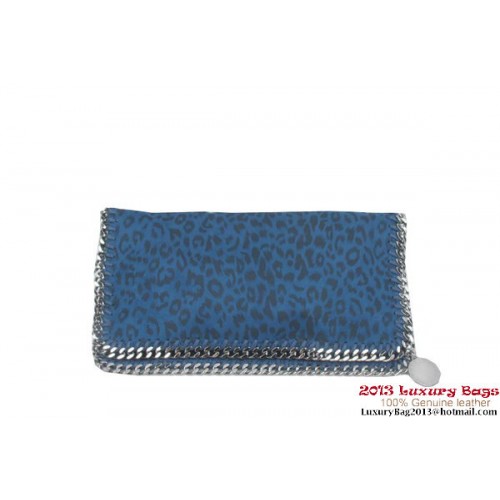 Stella McCartney Falabella Leopárdmintás PVC Hajtható Kézitáska 812S Kék