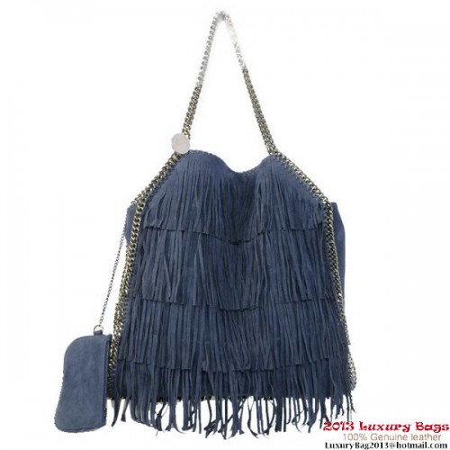 Stella McCartney Falabella Shaggy Tassels hajtogatható táska, kék