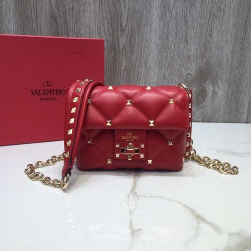 VALENTINO Candy steppelt bőr crossbody táska 0073 piros
