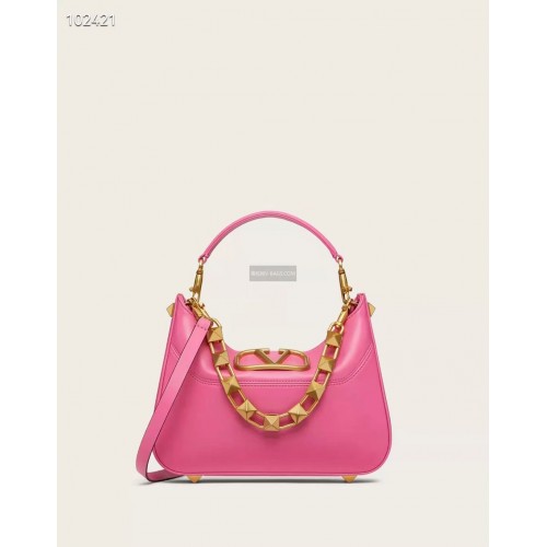 VALENTINO GARAVANI Loco borjúbőr táska V2028 szilva