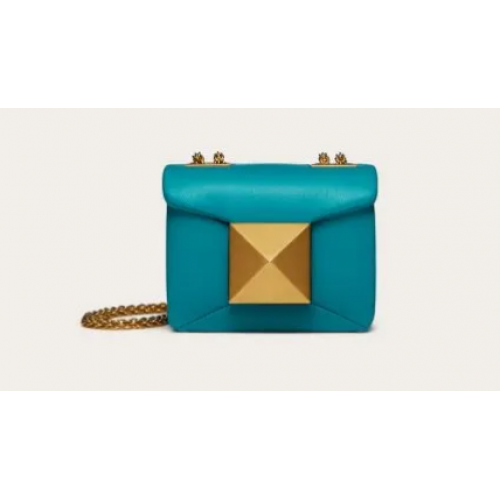 VALENTINO GARAVANI mini egyszeges báránybőr válltáska XW0P0X98H kék